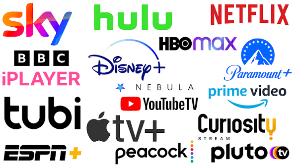 Streaming platforms logo's
